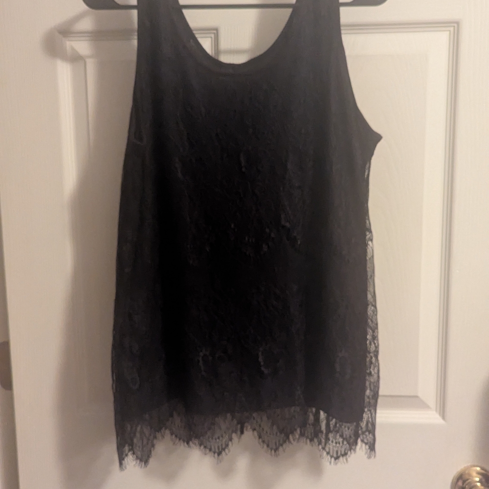 Maurices Black Lace Top